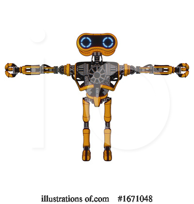 Royalty-Free (RF) Robot Clipart Illustration by Leo Blanchette - Stock Sample #1671048