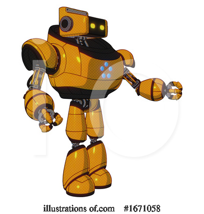 Royalty-Free (RF) Robot Clipart Illustration by Leo Blanchette - Stock Sample #1671058