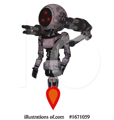 Royalty-Free (RF) Robot Clipart Illustration by Leo Blanchette - Stock Sample #1671059
