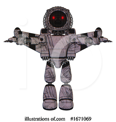 Royalty-Free (RF) Robot Clipart Illustration by Leo Blanchette - Stock Sample #1671069