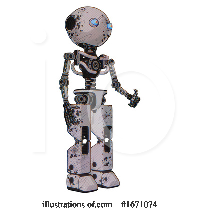 Royalty-Free (RF) Robot Clipart Illustration by Leo Blanchette - Stock Sample #1671074