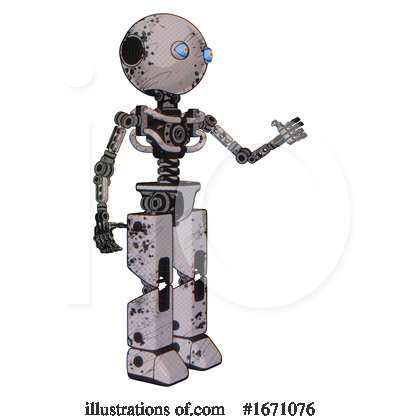 Royalty-Free (RF) Robot Clipart Illustration by Leo Blanchette - Stock Sample #1671076