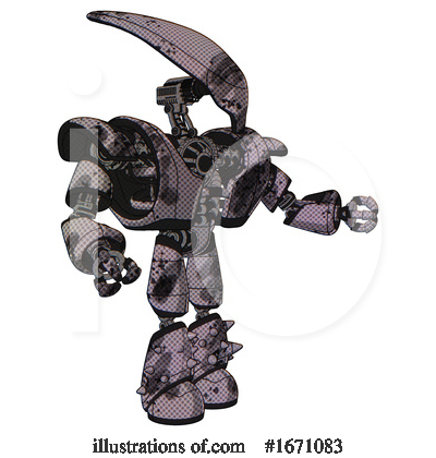 Royalty-Free (RF) Robot Clipart Illustration by Leo Blanchette - Stock Sample #1671083