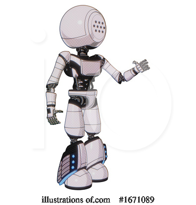 Royalty-Free (RF) Robot Clipart Illustration by Leo Blanchette - Stock Sample #1671089