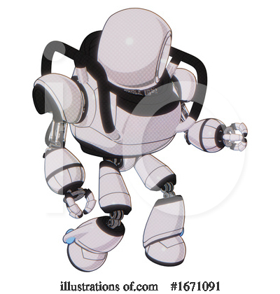 Royalty-Free (RF) Robot Clipart Illustration by Leo Blanchette - Stock Sample #1671091