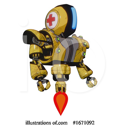 Royalty-Free (RF) Robot Clipart Illustration by Leo Blanchette - Stock Sample #1671092