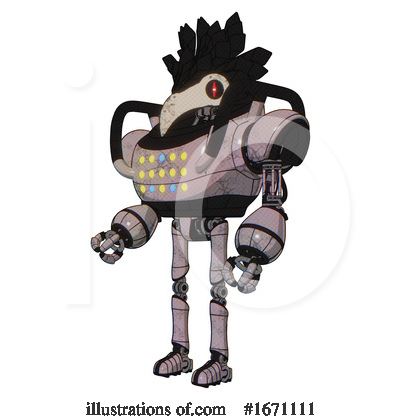 Royalty-Free (RF) Robot Clipart Illustration by Leo Blanchette - Stock Sample #1671111