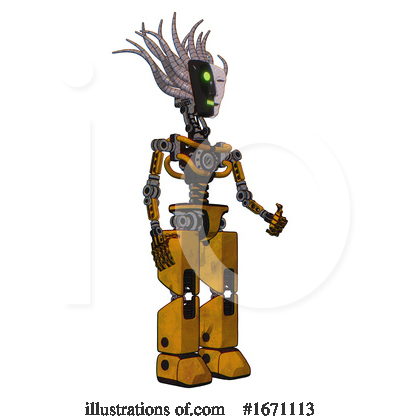 Royalty-Free (RF) Robot Clipart Illustration by Leo Blanchette - Stock Sample #1671113