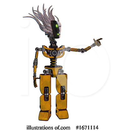 Royalty-Free (RF) Robot Clipart Illustration by Leo Blanchette - Stock Sample #1671114