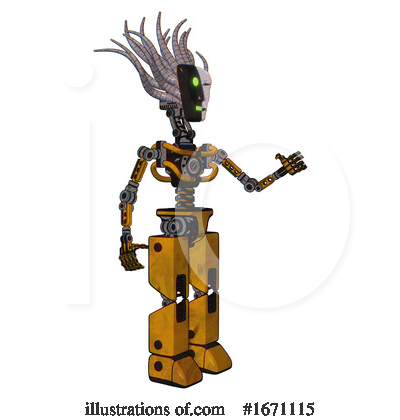 Royalty-Free (RF) Robot Clipart Illustration by Leo Blanchette - Stock Sample #1671115