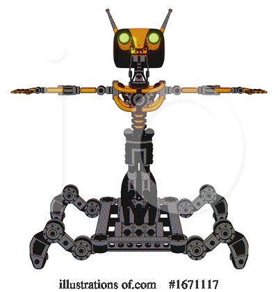 Royalty-Free (RF) Robot Clipart Illustration by Leo Blanchette - Stock Sample #1671117