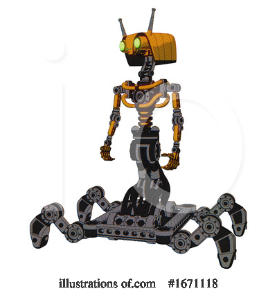 Royalty-Free (RF) Robot Clipart Illustration by Leo Blanchette - Stock Sample #1671118