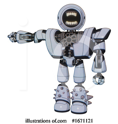 Royalty-Free (RF) Robot Clipart Illustration by Leo Blanchette - Stock Sample #1671121