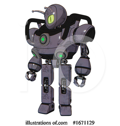 Royalty-Free (RF) Robot Clipart Illustration by Leo Blanchette - Stock Sample #1671129