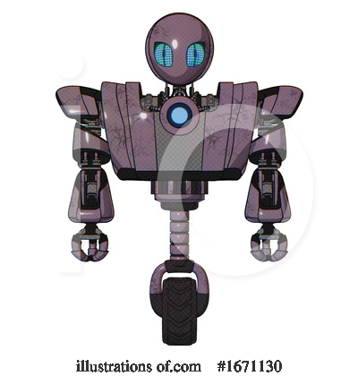 Royalty-Free (RF) Robot Clipart Illustration by Leo Blanchette - Stock Sample #1671130