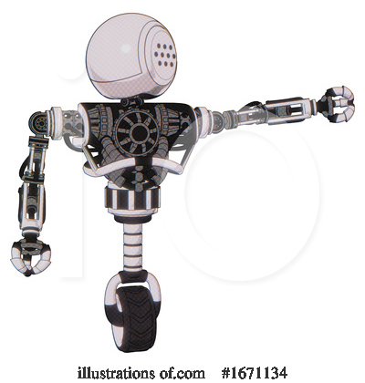 Royalty-Free (RF) Robot Clipart Illustration by Leo Blanchette - Stock Sample #1671134