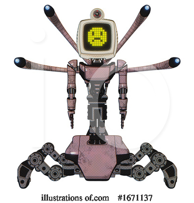 Royalty-Free (RF) Robot Clipart Illustration by Leo Blanchette - Stock Sample #1671137