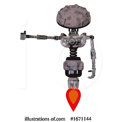 Royalty-Free (RF) Robot Clipart Illustration by Leo Blanchette - Stock Sample #1671144