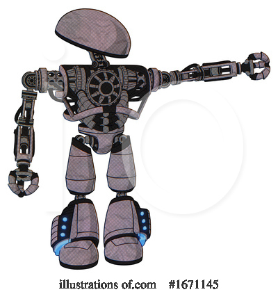 Royalty-Free (RF) Robot Clipart Illustration by Leo Blanchette - Stock Sample #1671145