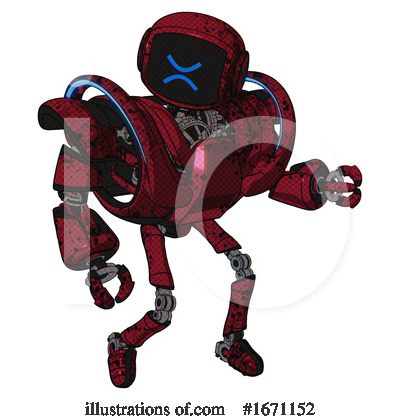 Royalty-Free (RF) Robot Clipart Illustration by Leo Blanchette - Stock Sample #1671152