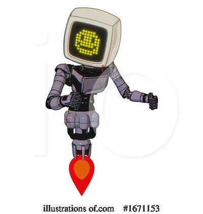 Royalty-Free (RF) Robot Clipart Illustration by Leo Blanchette - Stock Sample #1671153