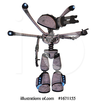 Royalty-Free (RF) Robot Clipart Illustration by Leo Blanchette - Stock Sample #1671155
