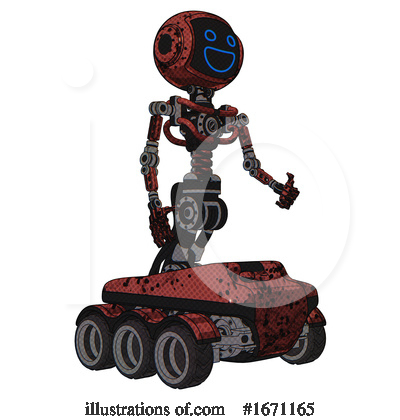 Royalty-Free (RF) Robot Clipart Illustration by Leo Blanchette - Stock Sample #1671165