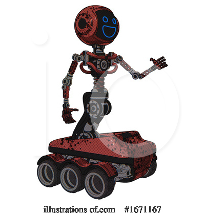 Royalty-Free (RF) Robot Clipart Illustration by Leo Blanchette - Stock Sample #1671167