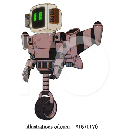 Royalty-Free (RF) Robot Clipart Illustration by Leo Blanchette - Stock Sample #1671170