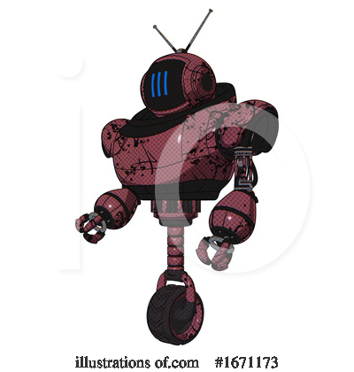 Royalty-Free (RF) Robot Clipart Illustration by Leo Blanchette - Stock Sample #1671173