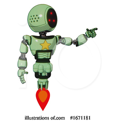 Royalty-Free (RF) Robot Clipart Illustration by Leo Blanchette - Stock Sample #1671181