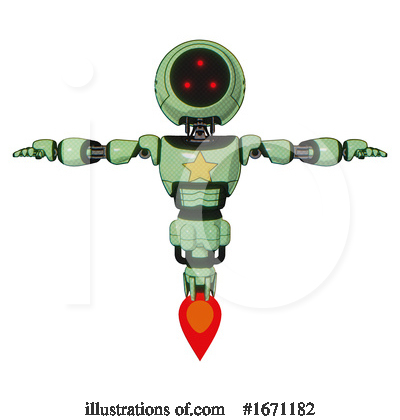 Royalty-Free (RF) Robot Clipart Illustration by Leo Blanchette - Stock Sample #1671182