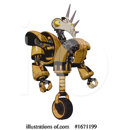 Royalty-Free (RF) Robot Clipart Illustration by Leo Blanchette - Stock Sample #1671199