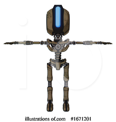 Royalty-Free (RF) Robot Clipart Illustration by Leo Blanchette - Stock Sample #1671201