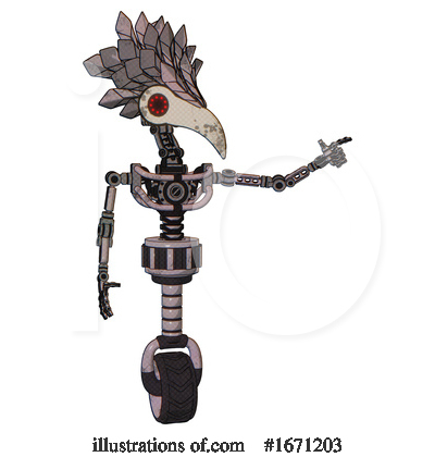Royalty-Free (RF) Robot Clipart Illustration by Leo Blanchette - Stock Sample #1671203