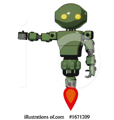 Royalty-Free (RF) Robot Clipart Illustration by Leo Blanchette - Stock Sample #1671209