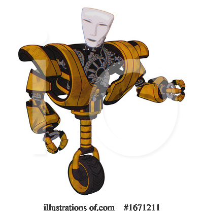 Royalty-Free (RF) Robot Clipart Illustration by Leo Blanchette - Stock Sample #1671211