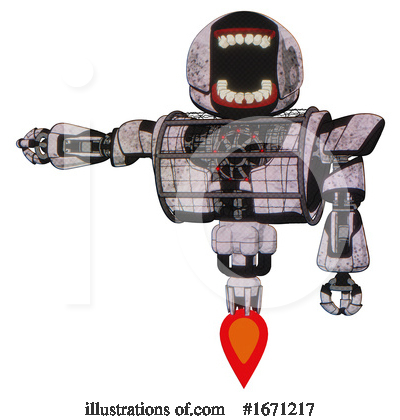 Royalty-Free (RF) Robot Clipart Illustration by Leo Blanchette - Stock Sample #1671217