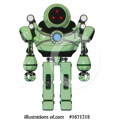 Royalty-Free (RF) Robot Clipart Illustration by Leo Blanchette - Stock Sample #1671218