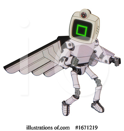 Royalty-Free (RF) Robot Clipart Illustration by Leo Blanchette - Stock Sample #1671219
