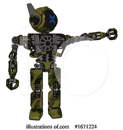 Royalty-Free (RF) Robot Clipart Illustration by Leo Blanchette - Stock Sample #1671224