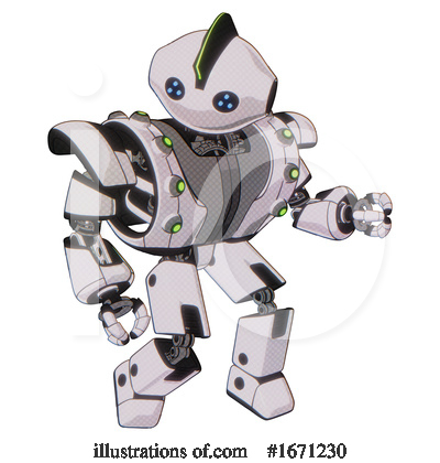 Royalty-Free (RF) Robot Clipart Illustration by Leo Blanchette - Stock Sample #1671230