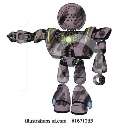 Royalty-Free (RF) Robot Clipart Illustration by Leo Blanchette - Stock Sample #1671235