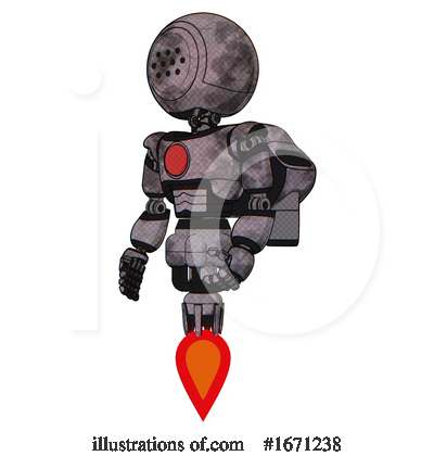 Royalty-Free (RF) Robot Clipart Illustration by Leo Blanchette - Stock Sample #1671238