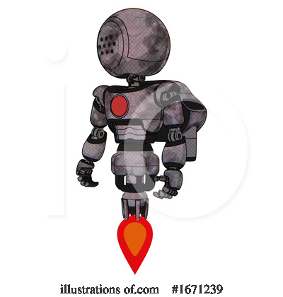 Royalty-Free (RF) Robot Clipart Illustration by Leo Blanchette - Stock Sample #1671239