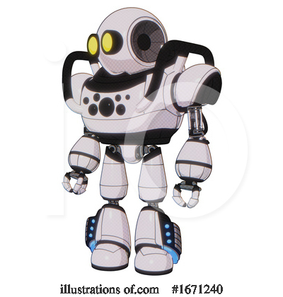 Royalty-Free (RF) Robot Clipart Illustration by Leo Blanchette - Stock Sample #1671240
