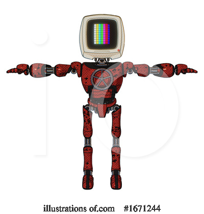 Royalty-Free (RF) Robot Clipart Illustration by Leo Blanchette - Stock Sample #1671244