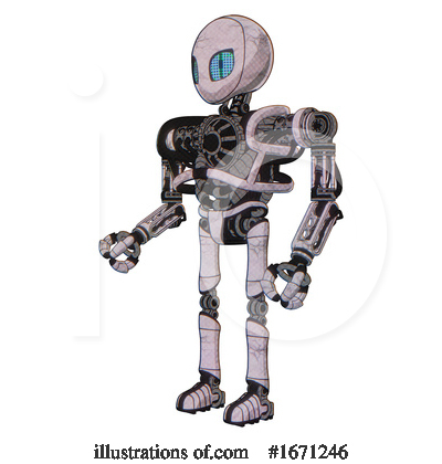 Royalty-Free (RF) Robot Clipart Illustration by Leo Blanchette - Stock Sample #1671246