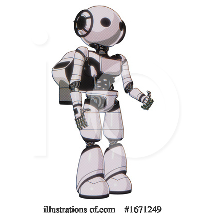 Royalty-Free (RF) Robot Clipart Illustration by Leo Blanchette - Stock Sample #1671249