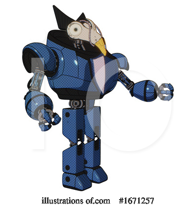 Royalty-Free (RF) Robot Clipart Illustration by Leo Blanchette - Stock Sample #1671257